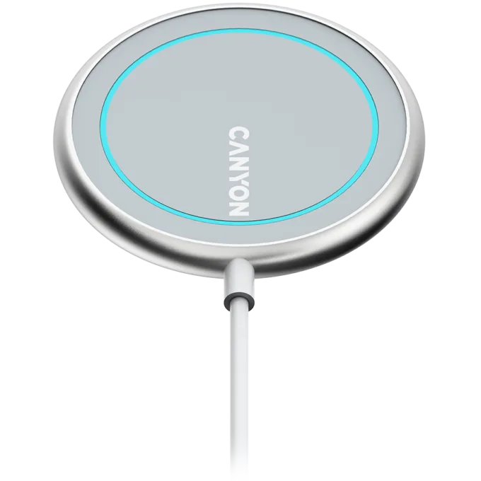 CANYON wireless charger WS-100 15W Magnetic Silver — image 1