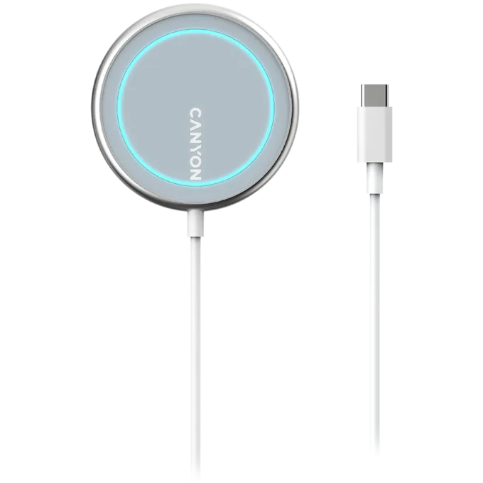 CANYON wireless charger WS-100 15W Magnetic Silver — image 2