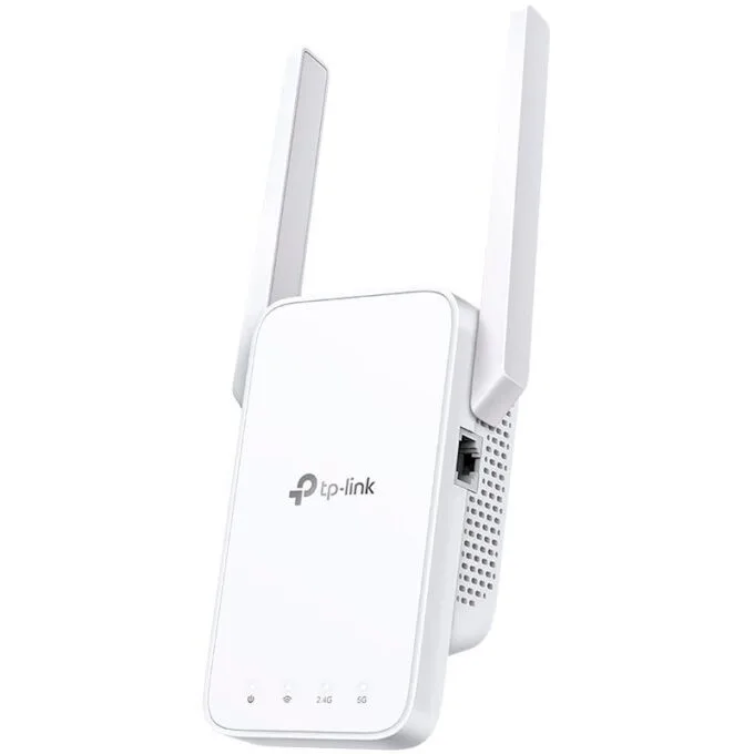 AC1200 OneMesh Wi-Fi Range Extender/Signal Amplifier, dual-band Wi-Fi, two external antennas, 1 10/100Mbps port, 1 WPS button, supports RE/AP mode, Smart signal indicator, easy setup/management via Tether APP/Web UI. — image 1