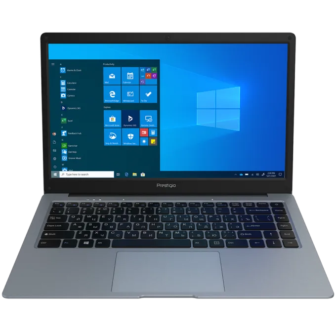 Prestigio SmartBook 141 C7, 14.1"(1366*768) TN, Windows 10 Home, up to 2.4GHz DC Intel Celeron N3350, 4/128GB, BT 4.2, WiFi 802.11 ac, USB 3.0, USB 2.0, USB-C, HDD 2.5" slot, MicroSD card slot, mini HDMI, 0.3MP cam, EN kbd, 7.4V@4800mAh bat, Dark grey — image 2