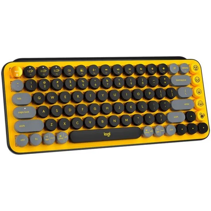 LOGITECH POP Keys Bluetooth Mechanical Keyboard - BLAST YELLOW - RUS — image 3