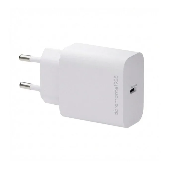dbramante1928 re-charge - power supply - bulk packaging - 20 watts - 3 A - PD/PPS (24 pin USB-C) - white - Europe — image 1