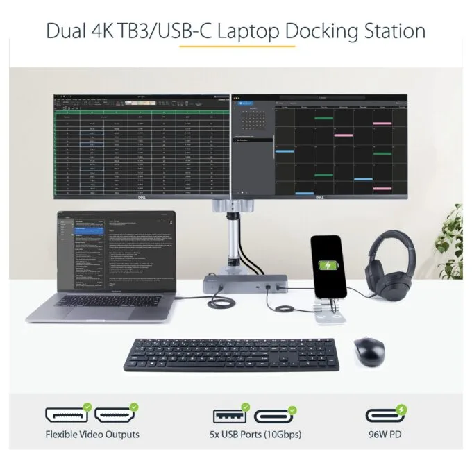StarTech.com TB3CDK2DHUE laptop dock/port replicator — image 7