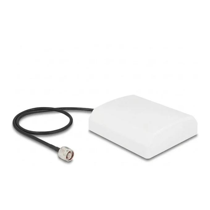 Delock WiFi 2.4 GHz Antenna N plug 8 dBi directional with connection cable RG-58, 50 cm wei outdoor — image 1