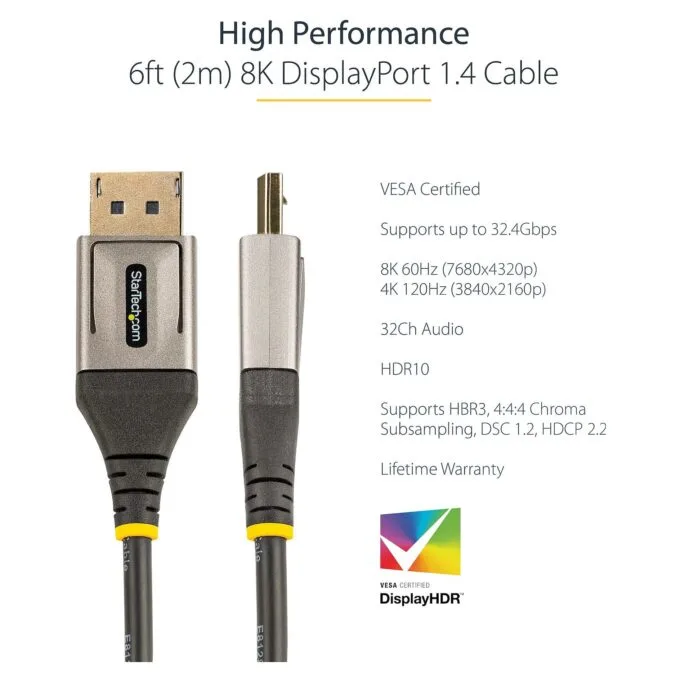 StarTech.com DP14VMM2M DisplayPort cable — image 6