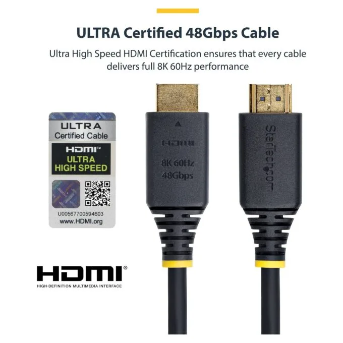 StarTech.com HDMI21-CBL-8K60-1M HDMI cable — image 10