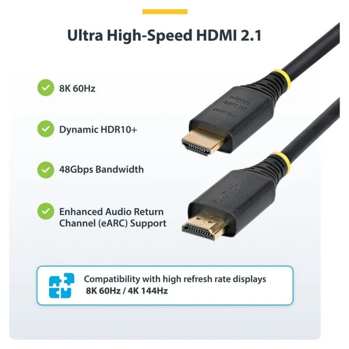 StarTech.com HDMI21-CBL-8K60-2M HDMI cable — image 6