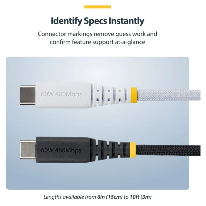 StarTech.com USB2CC30CMNCBRWH USB cable — image 8