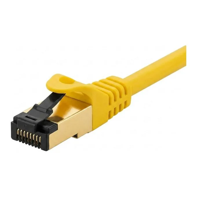 VALUE S/FTP-(PiMF-) Patchkabel Cat.8 (Class I), LSOH, Litzendraht, gelb, 1 m — image 1