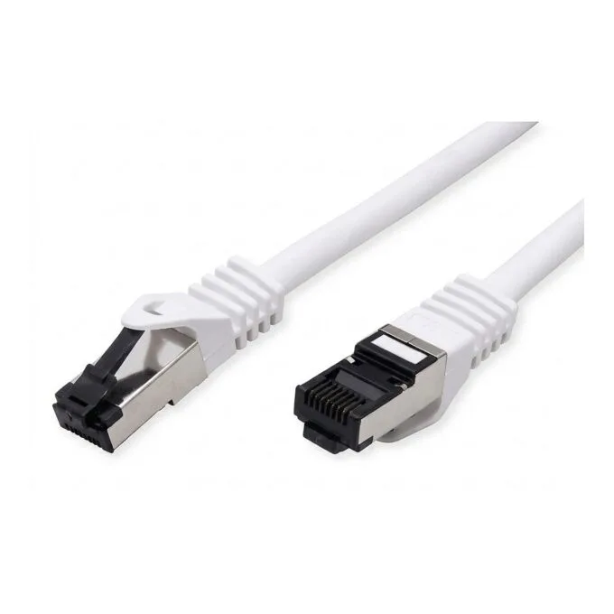 VALUE S/FTP (PiMF) patch cable Cat.8 (Class I), LSOH, stranded wire, white, 2 m — image 1