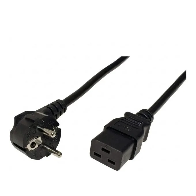 ROLINE power cable Protective contact- IEC320-C19 16A, black, 0.8 m — image 1