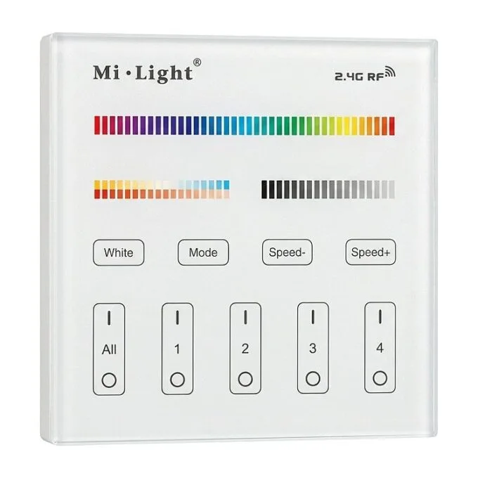 LED Fernbedienung Smart Panel RGB-WW (RGB-CCT) 4 Zonen *Milight/Miboxer* — image 1