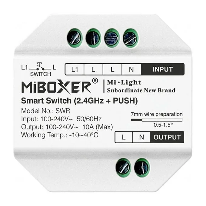 LED Wifi Smart Switch WiFi + 2.4G + Push *Milight/Miboxer * — image 1