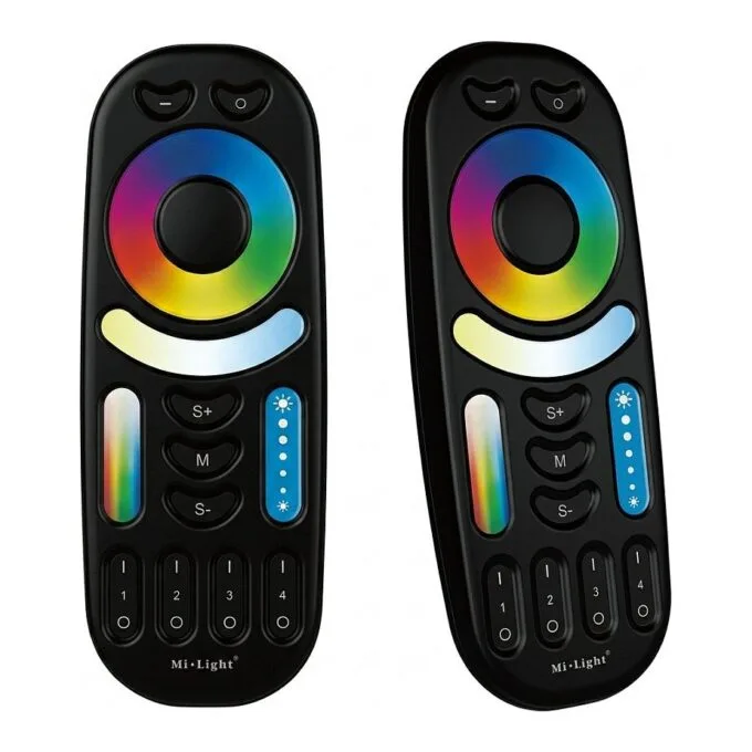 LED Fernbedienung RGB-WW (RGB-CCT) 4 Zonen black *Milight/Miboxer* — image 1