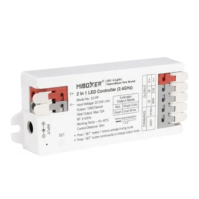 LED Controller E-Serie 2in1 Single colour/dual white (CCT) 2,4GHz *Milight/Miboxer* — image 1