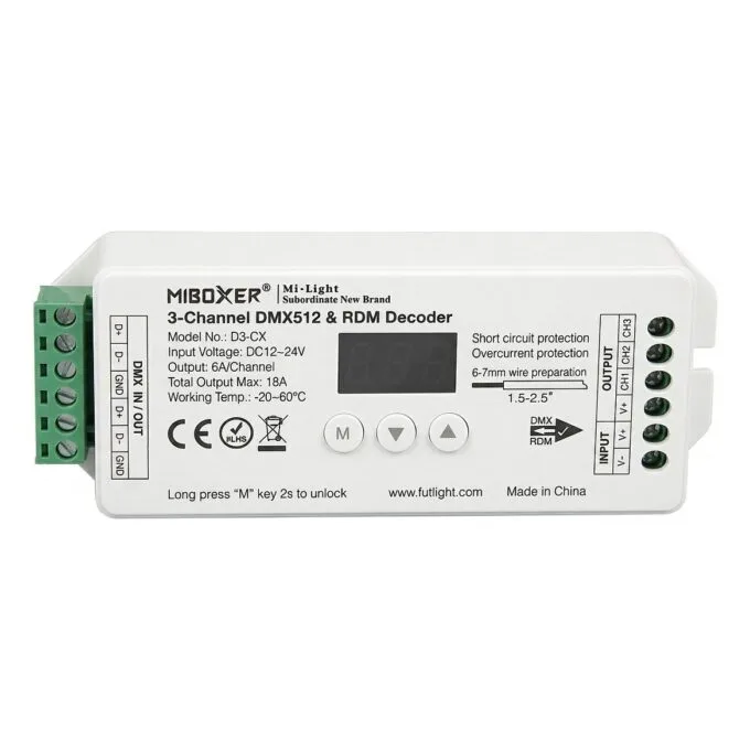 LED DMX 5-Kanal LED Controller DMX-Serie *Milight/Miboxer* — image 1