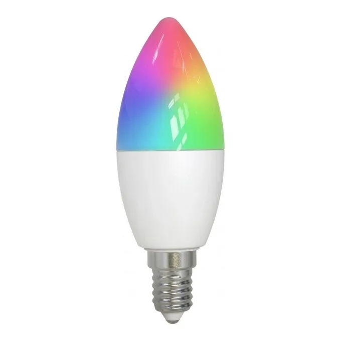 LED Retrofit E14 candle milky 4W RGB-WW (RGB-CCT) Candle Light *Milight/Miboxer * — image 1
