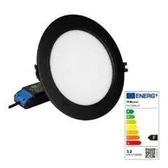 LED Panel Around 12W RGB-WW with radio and WLAN black*Milight/Miboxer *