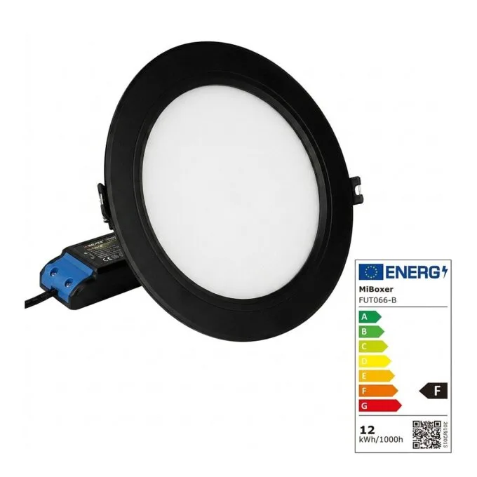 LED Panel Around 12W RGB-WW with radio and WLAN black*Milight/Miboxer * — image 1