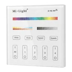 LED Fernbedienung Smart Panel RGB-WW (RGB-CCT) 4 Zonen *Milight/Miboxer*