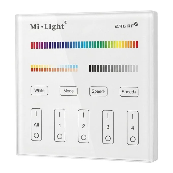LED Fernbedienung Smart Panel RGB-WW (RGB-CCT) 4 Zonen *Milight/Miboxer* — image 1
