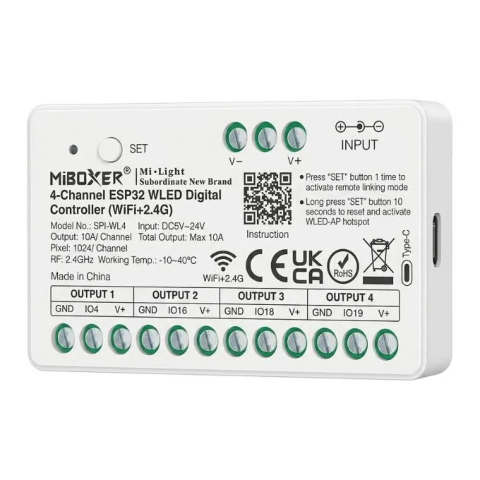 Pixel LED Controller SPI series WLED (2.4GHz+Wifi) 4 channels *Milight/Miboxer * — image 1