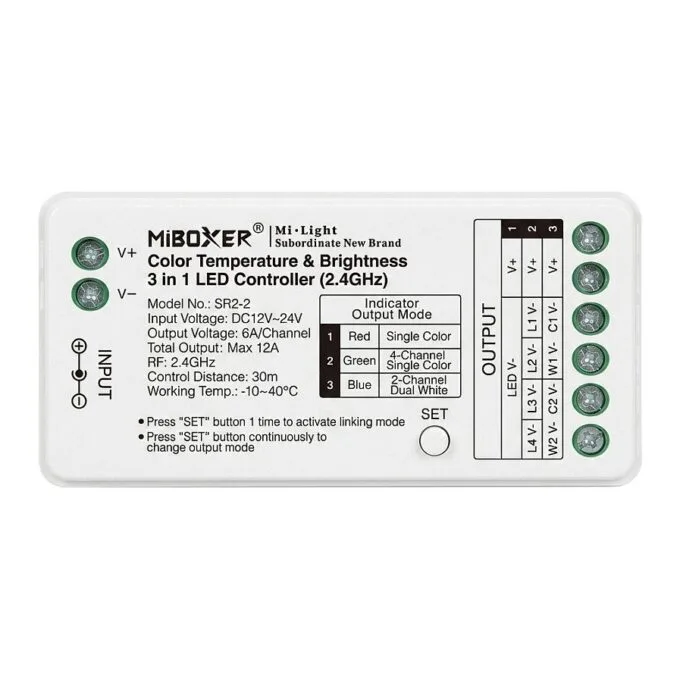 LED Controller 3in1 (Single+CCT) DC12/24V 2.4G *Milight/Miboxer * — image 1