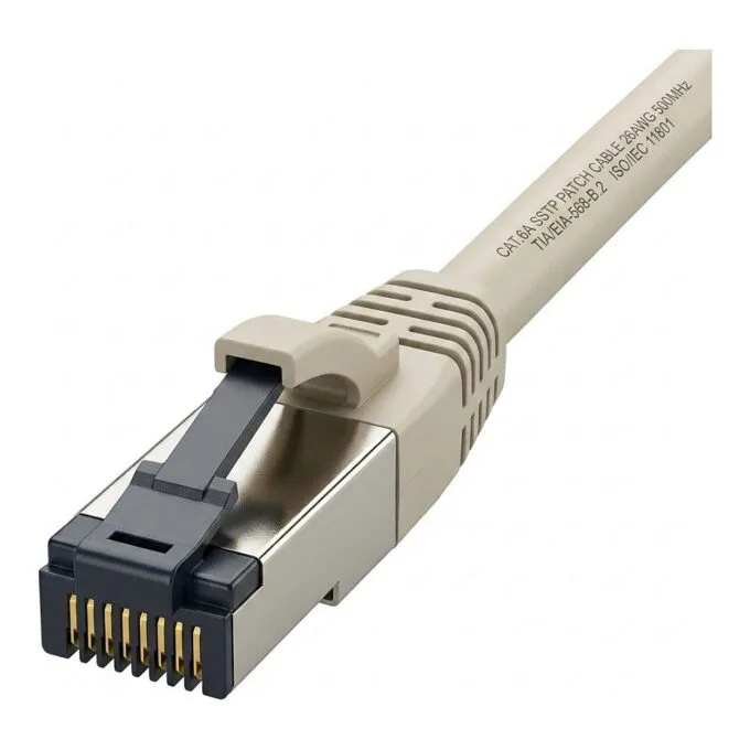 Synergy21 Patchkabel RJ45, CAT8.1 2000Mhz, 1,0m, grau, S-STP(S/FTP), TPE/LSZH(SuperFlex), AWG26, — image 1
