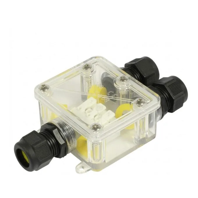 Synergy21 Outdoor cable connector IP68 Box 3 ports transparent — image 1