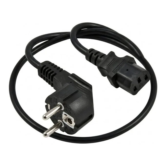 Synergy21 Netzkabel 230V Schutzkontakt CEE7(Stecker)->Kaltgeräte IEC-C13(Buchse), 5m, Black — image 1