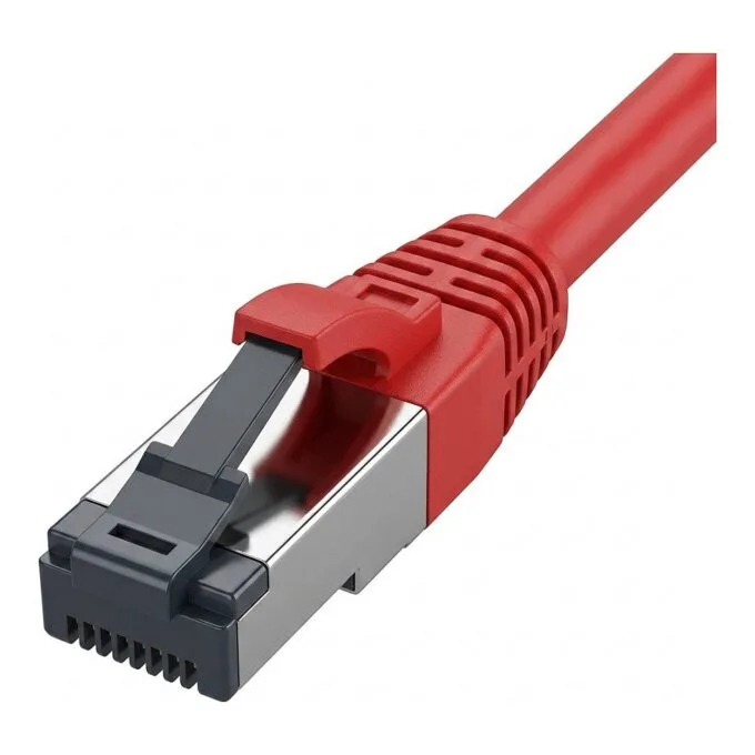 Synergy21 patch cable RJ45, CAT8.1 2000Mhz, 0,15m, red, S-STP(S/FTP), TPE/LSZH(SuperFlex), AWG26, — image 1