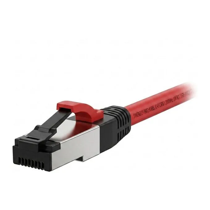 Synergy21 Patchkabel RJ45, CAT8.1 2000Mhz, 10m, rot, S-STP(S/FTP), TPE/LSZH(SuperFlex), AWG26, — image 1