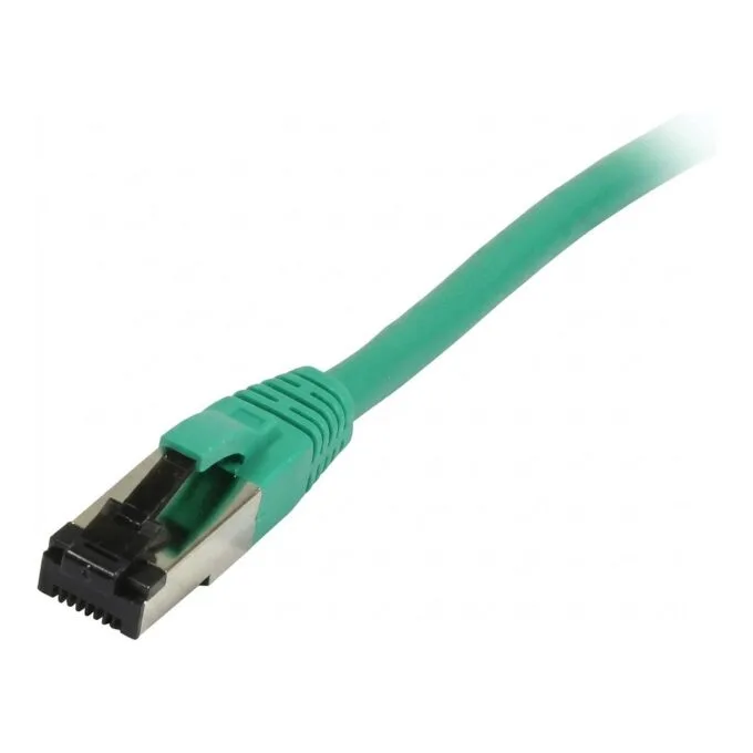 Synergy21 patch cable RJ45, CAT8.1 2000Mhz, 5m, green, S-STP(S/FTP), TPE/LSZH(SuperFlex), AWG26, — image 1