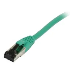 Synergy21 patch cable RJ45, CAT8.1 2000Mhz, 7,5m, green, S-STP(S/FTP), TPE/LSZH(SuperFlex), AWG26,