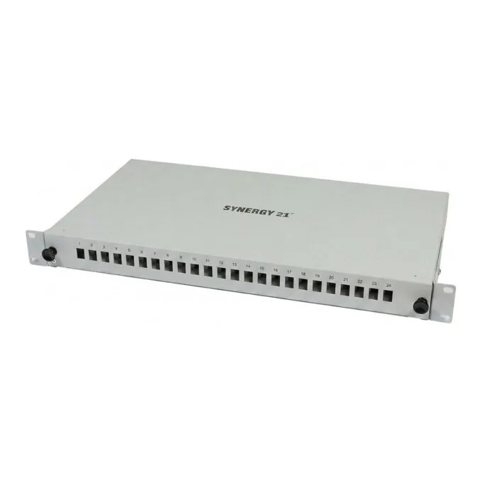 Synergy21 LWL-Patchpanel für 24xLC-Duplex-Buchsen, 19/1HE, ohne LC-Kupplungen, Lichtgrau — image 1