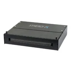Synergy21 Keystone, Modulträger, Patchpanel für 12x TP-Modul, Aufputz, Metallklappbox(Consolidation Point Box), Schwarz