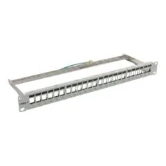 Synergy21 Keystone, Modulträger, 19Patchpanel für 24xTP-Modul, 1HE(t 94mm), Lichtgrau, V31