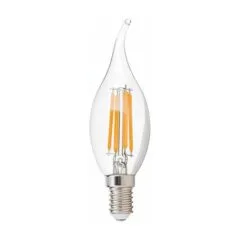 Synergy 21 LED Retrofit E14 candle clear curly 4.5W ww dimmable