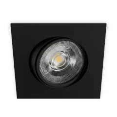 Synergy 21 LED Deckeneinbauspot Helios schwarz, quadratisch+schwenkbar, warmweiß