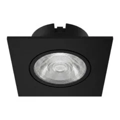 Synergy 21 LED Deckeneinbauspot Helios schwarz, quadratisch+schwenkbar, neutralweiß