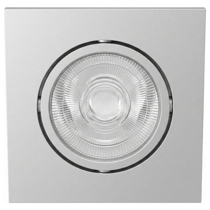 Synergy 21 LED Deckeneinbauspot Helios silber, quadratisch+schwenkbar, neutralweiß — image 1