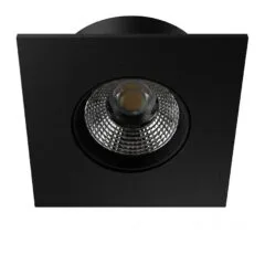 Synergy 21 LED Deckeneinbauspot Helios schwarz, quadratisch, warmweiß