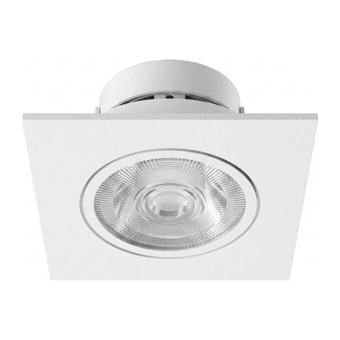Synergy 21 LED Deckeneinbauspot Helios weiß, quadratisch+schwenkbar, warmweiß — image 1