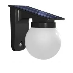 Synergy 21 LED Wand Akku Solar Lampe - Ball milky -
