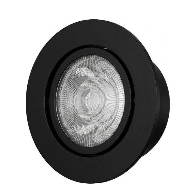 Synergy 21 LED Deckeneinbauspot Helios schwarz, rund+schwenkbar, neutralweiß — image 1
