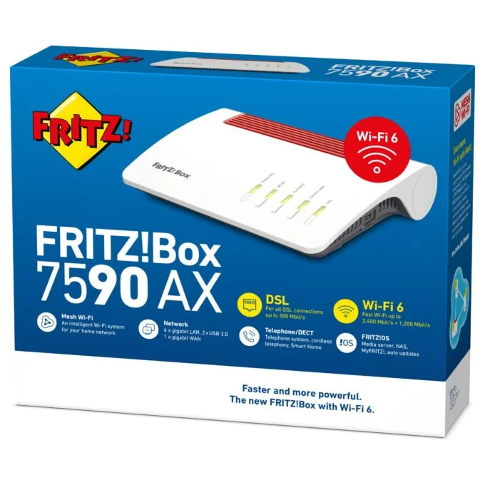 Box FRITZ! 7590 AX wireless router — image 5