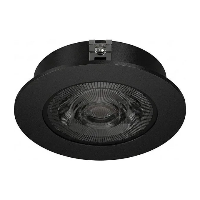 Synergy 21 LED Deckeneinbauspot Helios schwarz, rund, neutralweiß — image 1