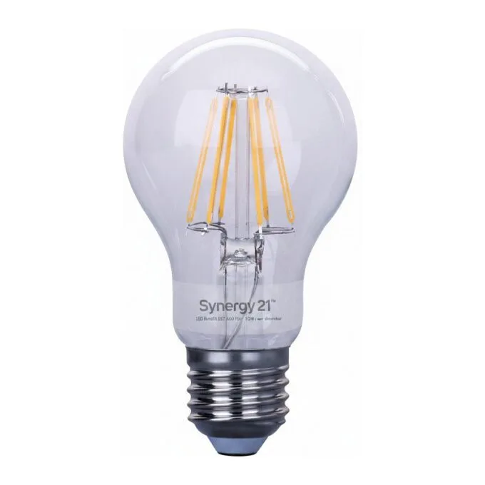 Synergy 21 LED Retrofit E27 A60 Bulb klar 10W ww dimmbar — image 1