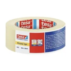 Tesa crepe tape 50m x 38mm standard beige 04323