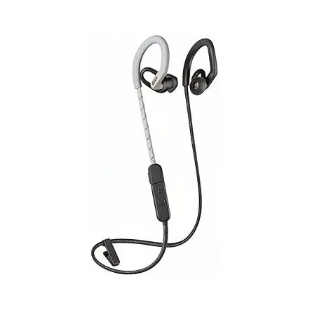 Poly BackBeat Fit 350 - Headphones - Ear straps - in the ear - Sports - Gray - White - Binaural - Sweat resistant - Water resistant — image 1
